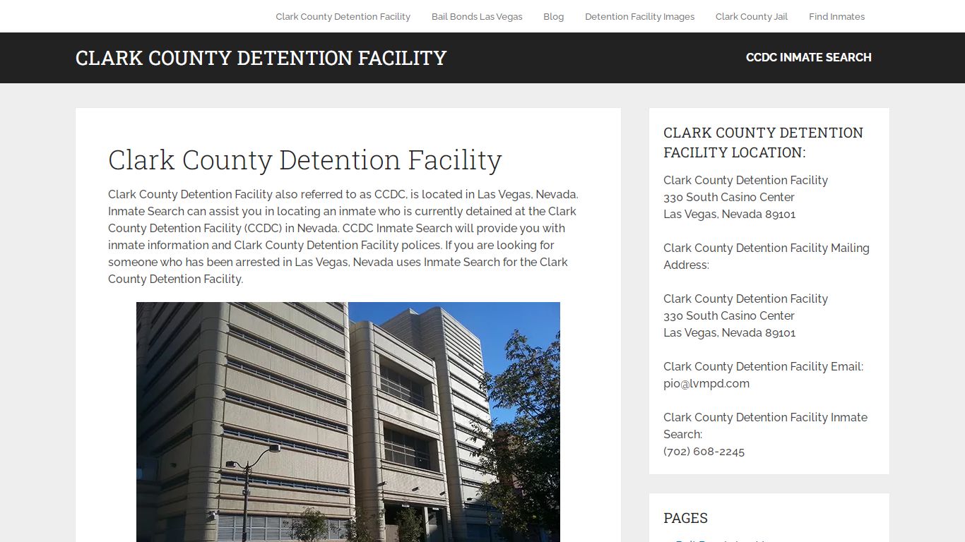 Clark County Detention Facility - Clark County Detention Facility